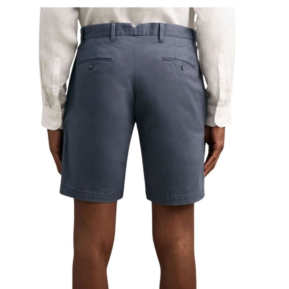 REISS Wicket Cotton Chino Tailored Shorts Airforce Blue Mens Size 30 - Picture 2 of 10